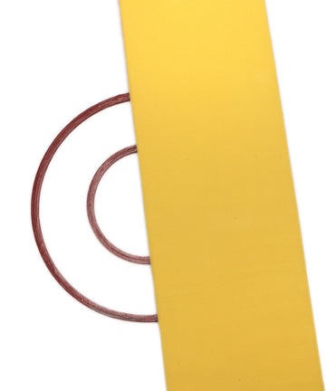 Yellow Colour Plain Cotton Rib Hosiery Fabric